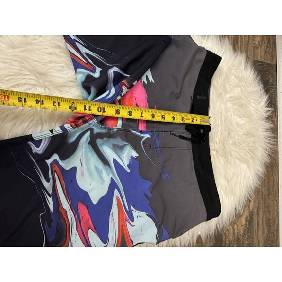 HURLEY Phantom Voodoo Swim Board Shorts Men’s Size‎ 28 Black Pink Aqua - Picture 10 of 11